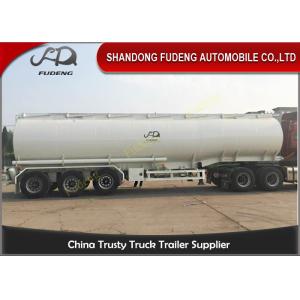 China Oil Tanker Trailer With Lifting Front Axle , Tanker Truck Trailer  Q345 Carbon Steel supplier