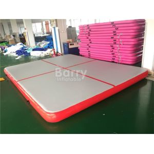 China Indoor And Outdoor Red Air Track Gymnastics Mat / Inflatable Gym Mattress on sale