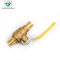 China Forged Brass DN15-DN50 Lead Free Ball Valve Nature Brass Color on sale