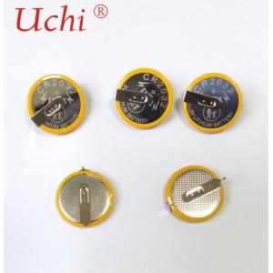 20.2x3.8mm Lithium Button Cell CR2032 3V Battery For Thermometer