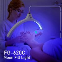 China 6000lm Half Moon Led Lash Light Infrared Emission Tube Facial Beauty Fill Lamp For Makeup Artist on sale