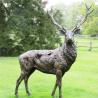 China Life Size Bronze Deer Statue with Custom Animal Theme Figurine Cast Using Advanced Technique wholesale