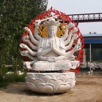 China Large Guan Yin Statue Marble Buddha Statues China Religious Giant Sculpture Outdoo on sale