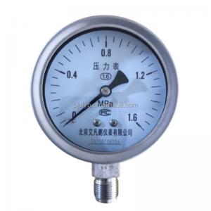 China Pressure Gauge Customized Support and OEM Service with Die Cast Aluminum Case supplier