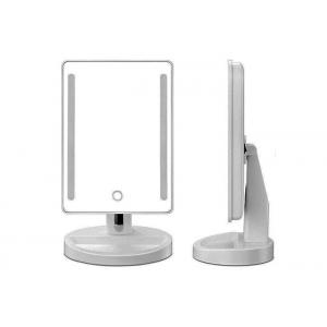 High Definition Makeup Mirror 180° Rotation LED Magnifying Mirror With Touch Screen Dimming