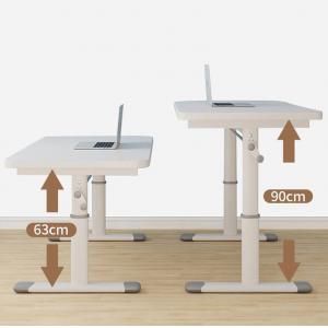 Adjustable Height White Metal Writing Desk for Children's Study in Zhejiang Province