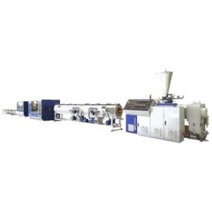 China UPVC / CPVC Plastic Pipe Production Line Double Vacuum Chamber Structure supplier