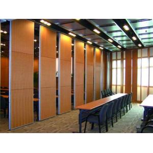China Acoustic Sliding Folding Partition Walls , Anti Noise And Fire Resistant Wall Panels supplier