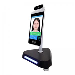 China Temp Scanner Smart Pass Screen 8 Android Tablet Face Recognition Digital Thermometer supplier