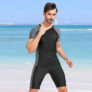 Sunscreen Two Piece Mens Swimsuit Plus Size Men 2 Piece Swimsuit