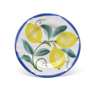 Customized Garden Modern Fruits Lemon Printed Dessert Plates Dinner Plate Sets Ceramic