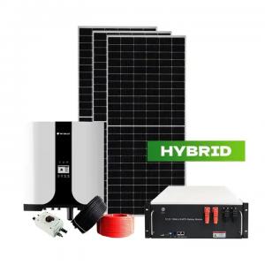 All In One Hybrid Solar Power System Complete Kit For Home 7KW 7.6KW Easy Installation