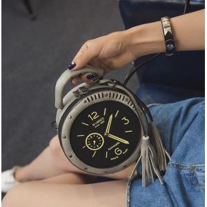 China 2016 mujeres redondas de la moda del reloj del nuevo paquete de Srta. Han Ban PU del verano escogen el bolso supplier