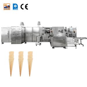 China 10kg / hour Barquillo Cone Machine With Stainless Steel Construction supplier