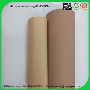 BMPAPER China supplier wood pulp one side coated paper craft liner for cement bags