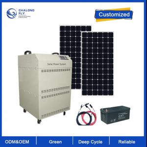 China OEM ODM lifepo4 lithium battery 3kw Off Grid Solar Panel System Emergency Home Power Generator lithium battery packs supplier