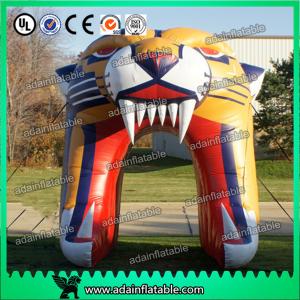 Inflatable Tiger Head Entrance Tunnel Arch
