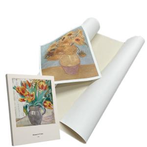 China Impresión con eco-solvente y látex de inyección de tinta de lienzo de polialgodón de textura fina superficie mate 380gm wholesale