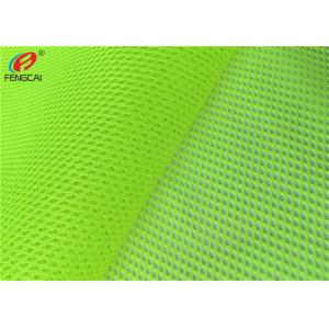 Breathable Effect Mesh Fabric Green Fluorescent  Material Fabric For Safety Cloths