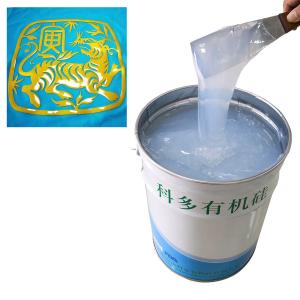 China REACH Heat Resistant 35 Shore A Hardness Glossy Silicone For Surface Coating wholesale