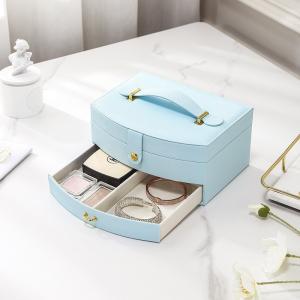 China Multi Layer Clamshell Ornaments Storage Box Large Capacity For Hairpin Earrings Necklace supplier