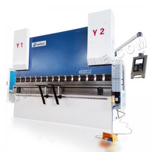 China HARSLE Electric-Hydraulic CNC metal sheet carbon steel bending machine with DA52S control system supplier