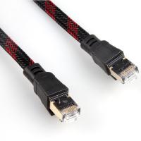 China Computer Ethernet Cat7 Patch Cord Nylon Braided For PC Laptop Modem Router on sale