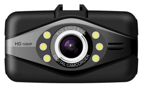 L8000 Car DVR Dash Camera 2.7" LCD Screen Full HD 1080P 30FPS WDR 120 Degree Wide Angle G-Sensor