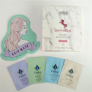 5ml 30ml Hair Mask Packaging Bag Mini Eye Cream Pouch Skincare Sample Sachet With Paper Display Box