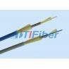 Single Mode Fiber Optic Cable , Armored Fiber Cable Indoor With LSZH / Steel