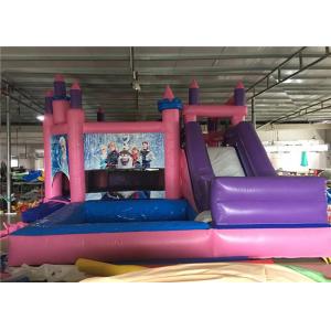 China 4 In 1 Inflatable Jumping Castle , Inflatable Jump House With Slide / Water Pool wholesale