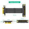 China 270° リバースコンピューターアダプター 1U 2U PCI E スロット PCIe 4X 延長ケーブル wholesale