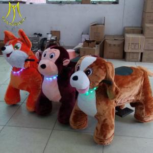 Hansel 2018  latest designs family entertainment battery dog zoo animal scooters in mall