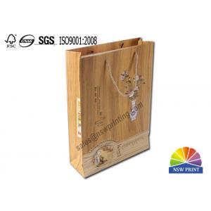 China Promotional Matte Laminated 180GSM Kraft Paper Bags Tea Products Paper Gift Bags supplier