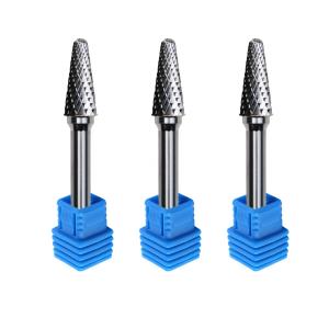 Single Double Cut Tungsten Carbide Rotary Bits 3mm Wood Sphere Concave Cutter