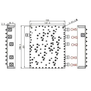 China リピエーターアクセサリー アンテナとフィッダー 1920-2170 MHz 周波数帯 CH2 リピエーターアクセサリーアンテナとフィッダー 帯内変動 CH2≤0.6 DB wholesale