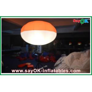 Nylon Cloth Inflatable Led Tripod Ball , Inflatable Led Lighting Ball Decoration