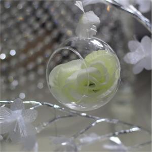 Wholesale cheap glass  hanging ball candle holder lantern for event Christmas decoration