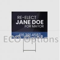 China Customized Durable PP Corrugated Plastic Yard Sign Recyclable Eco Friendly on sale