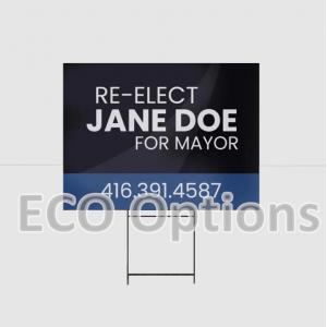 Customized Durable PP Corrugated Plastic Yard Sign Recyclable Eco Friendly