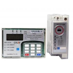 China Compact Single Phase Kwh Meter Din Rail Digital Electric Meter Remote Control supplier