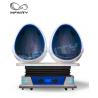 Double Seater Virtual Reality Capsule , Free Vision 9D Egg Cinema For Adult