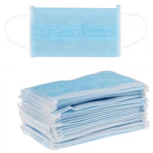 China Disposable 3 Ply Non Woven Face Mask Outdoor Hospital Use Blocking Virus supplier