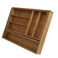 China tableware bamboo expandable drawer organizer cutlery box China manufacturer on sale