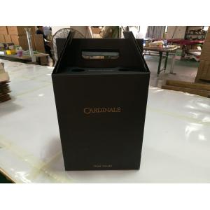 China Wholesale fancy corrugated mailer box corrugated wine box for two bottles with handle supplier