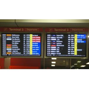 Anti Interference Ability Passenger Flight Information Display For Hongkong Airport