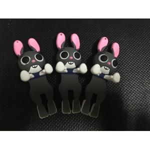 2017 DIY Cute 3D Zootopia Judy Soft PVC Cell Phone Charms , Stick To Smart Phone Case, Best Phone Gift Decoration