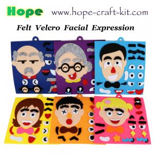 China Felt Puzzle Toys Kids DIY Facial Expression Emotion Changing for Children Learning Education Velcro Sticks 30 X 30cm supplier