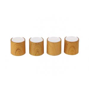 China Bamboo Surface Plastic Bottle Caps Recyclable  Environment Friendly supplier