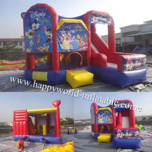 China mickey mouse bounce house , mickey mouse clubhouse bounce house slide combo supplier